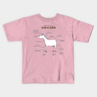 Anatomy of a Unicorn Kids T-Shirt